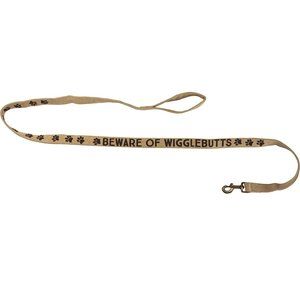 Canvas Dog Leash - Beware of Wigglebutts